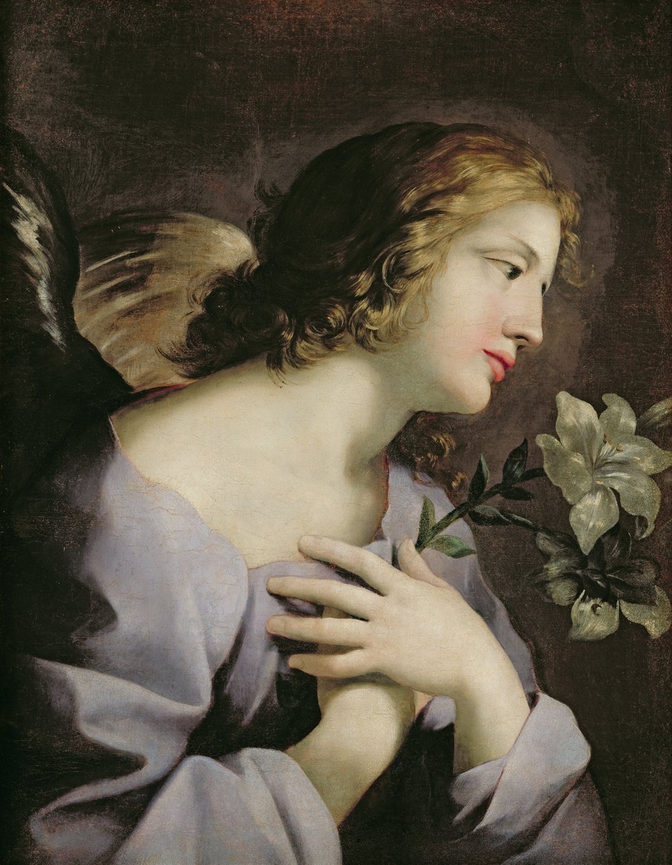 Bebudelsens engel, ca. 1650 av Giovanni Francesco Romanelli