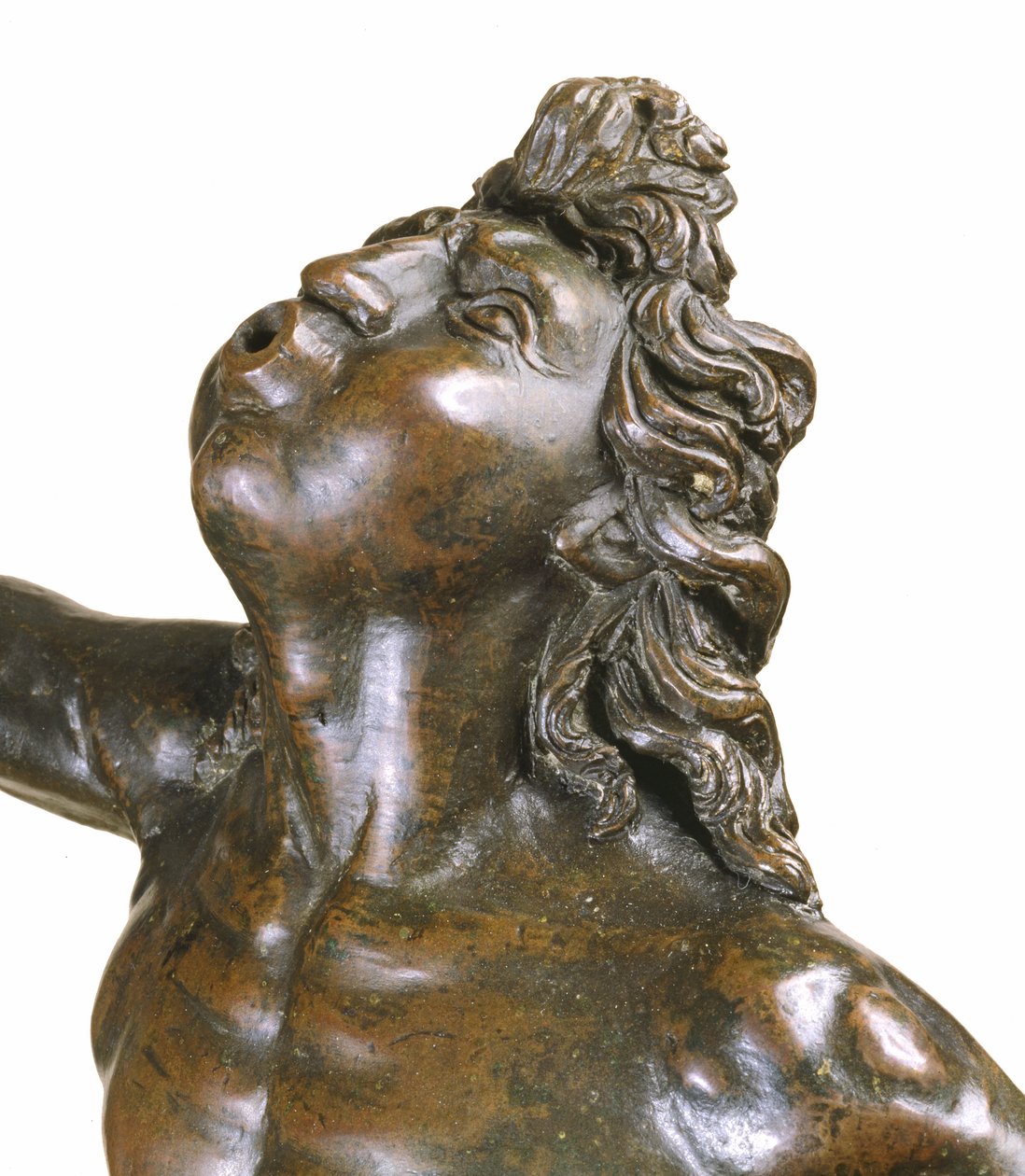Detalj av Mercury Taking Flight, c.1515 kobberlegering, breccia og tre av Giovanni Francesco Rustici