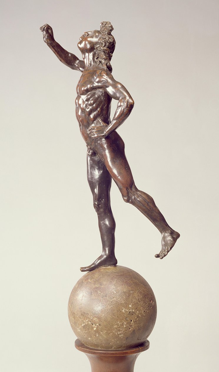 Fontenefigur av Merkur, florentinsk, 1515 (bronse) av Giovanni Francesco Rustici