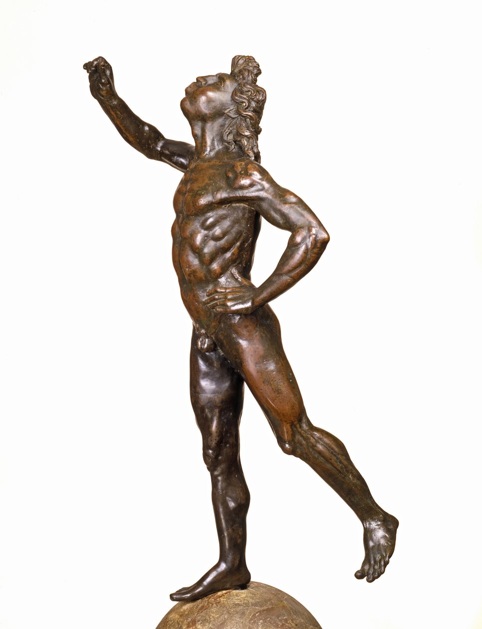 Mercury Taking Flight, ca. 1515 (kobberlegering, breccia og tre) av Giovanni Francesco Rustici