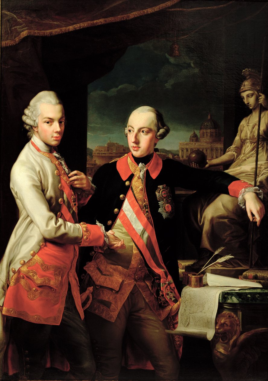 Joseph II (1741–90) av Østerrike og Leopold II (1747–92) av Toscana av Giovanni Panealbo or Panalbo
