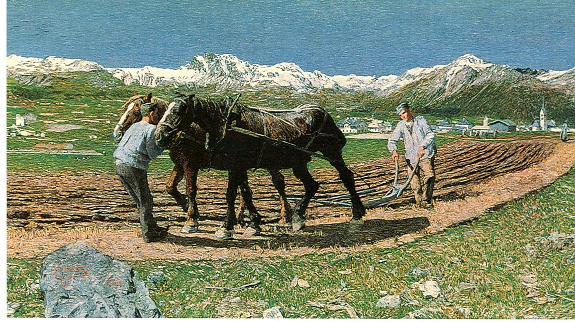 Pløyingen av Giovanni Segantini