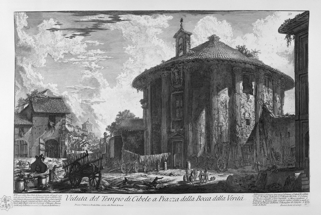 Utsikt over Temple of Cybele av Giovanni Battista Piranesi