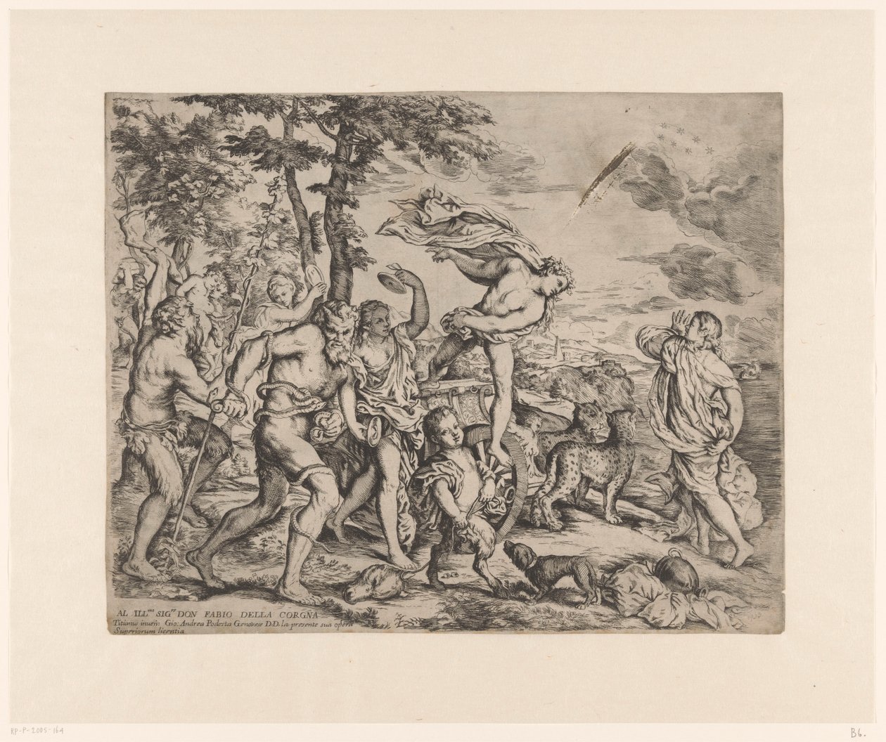 Bacchus møter Ariadne på Naxos av Giovanni Andrea Podesta
