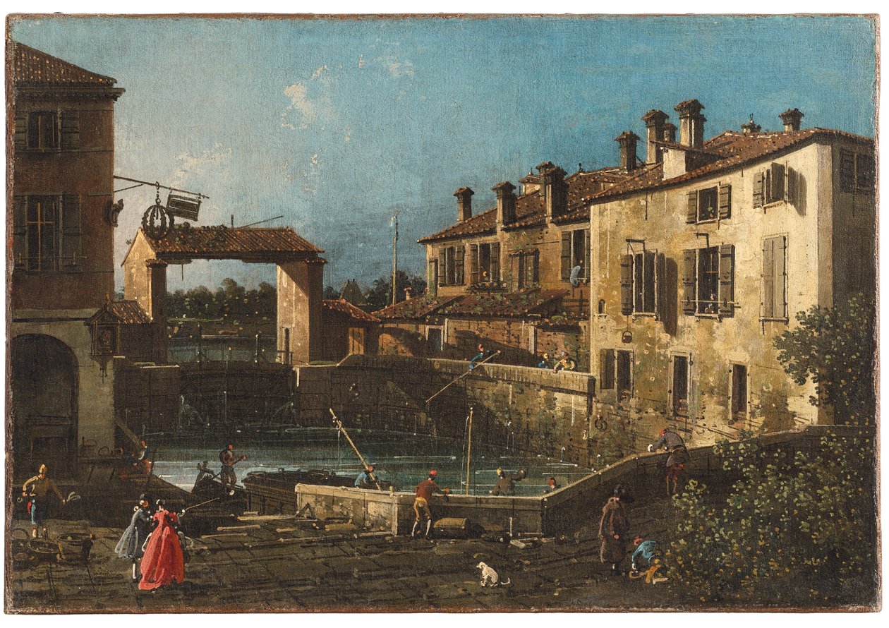 Dolo, på Brenta av Giovanni Antonio Canal