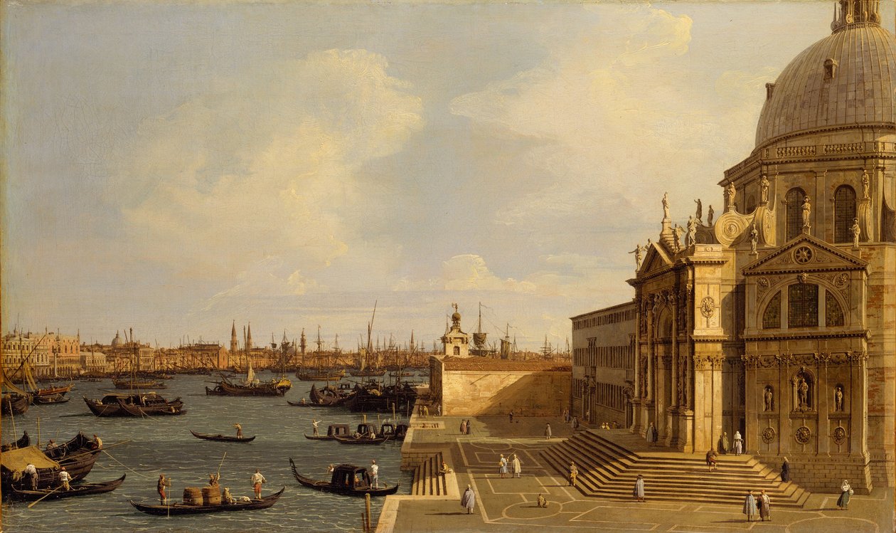 Venezia: Santa Maria della Salute, ca. 1740 av Giovanni Antonio Canal