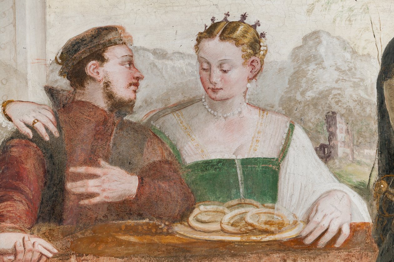 The Banquet, Main Hall, ca. 1570 (fresco) av Giovanni Antonio Fasolo