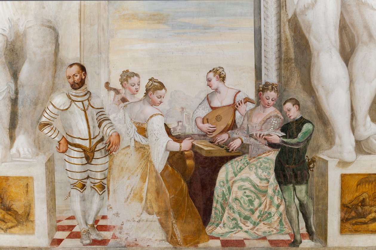 The Concert, Main Hall, ca. 1570 (fresco) av Giovanni Antonio Fasolo