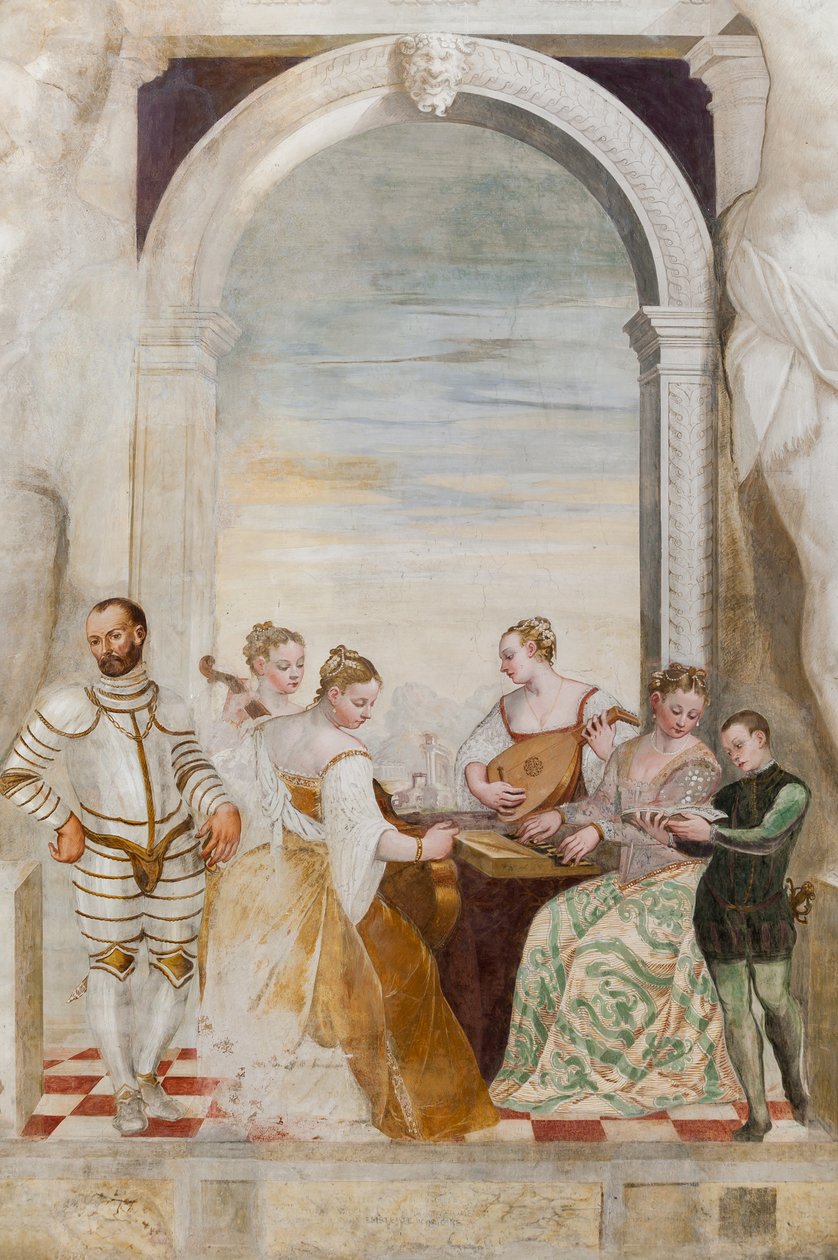 The Concert, Main Hall, ca. 1570 (fresco) av Giovanni Antonio Fasolo