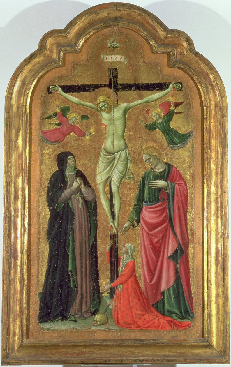 Korsfestelse (tempera på panel) av Giovanni Venanzi di Pesaro