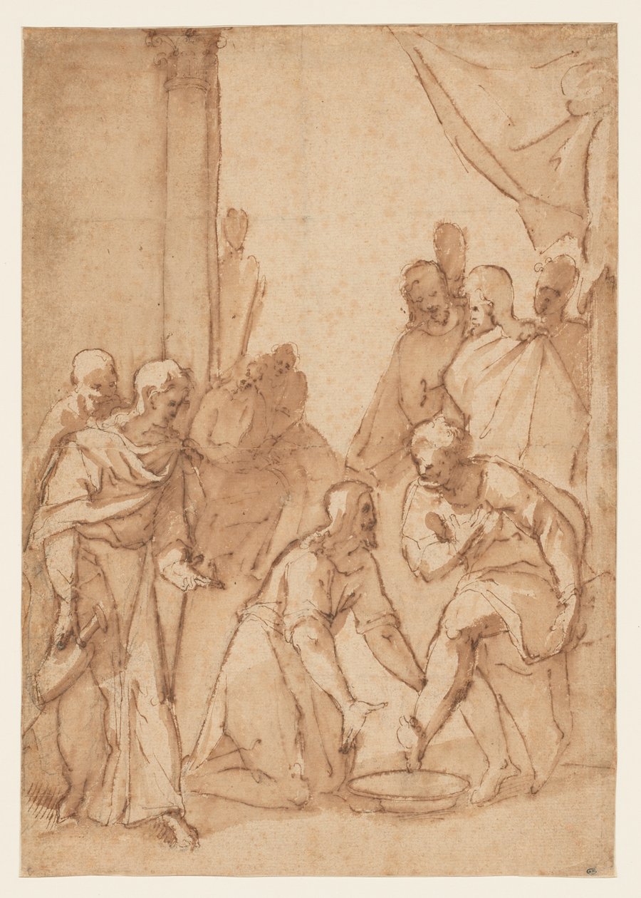 Kristus vasker disiplenes føtter av Giovanni Balducci