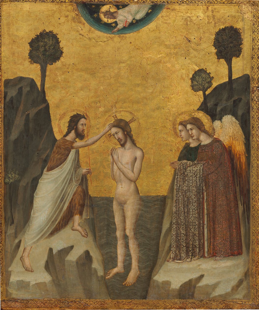 Kristi dåp, ca. 1335. av Giovanni Baronzio
