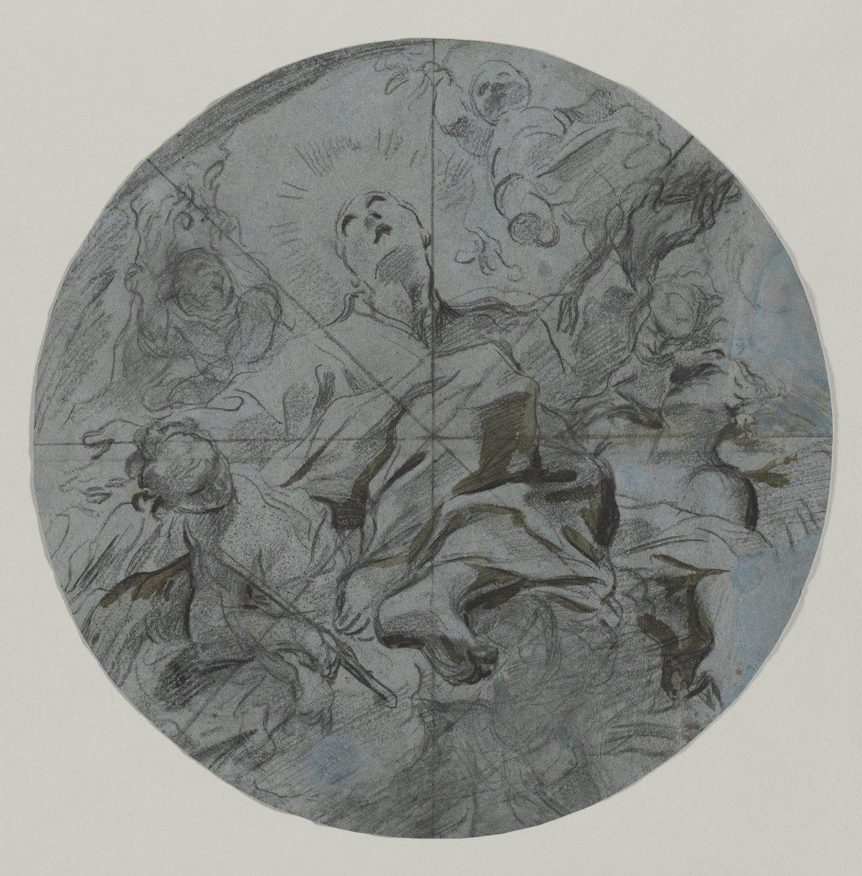 Apoteose av en helgen (recto) av Giovanni Battista Benaschi