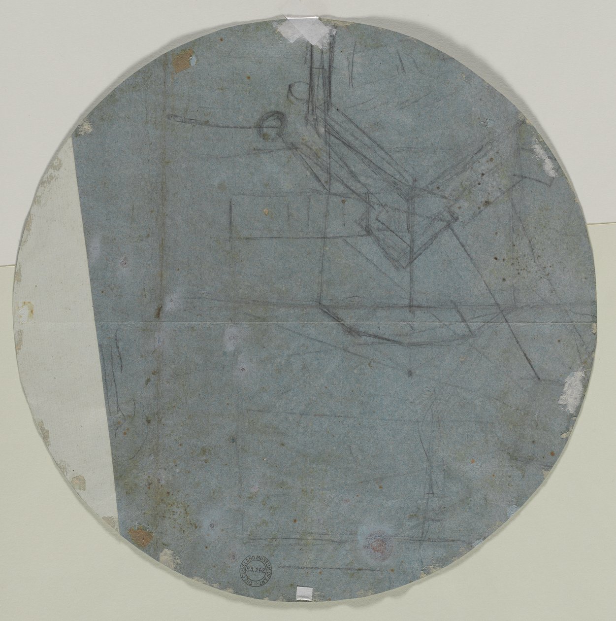 Arkitektonisk skisse(?) (verso) av Giovanni Battista Benaschi