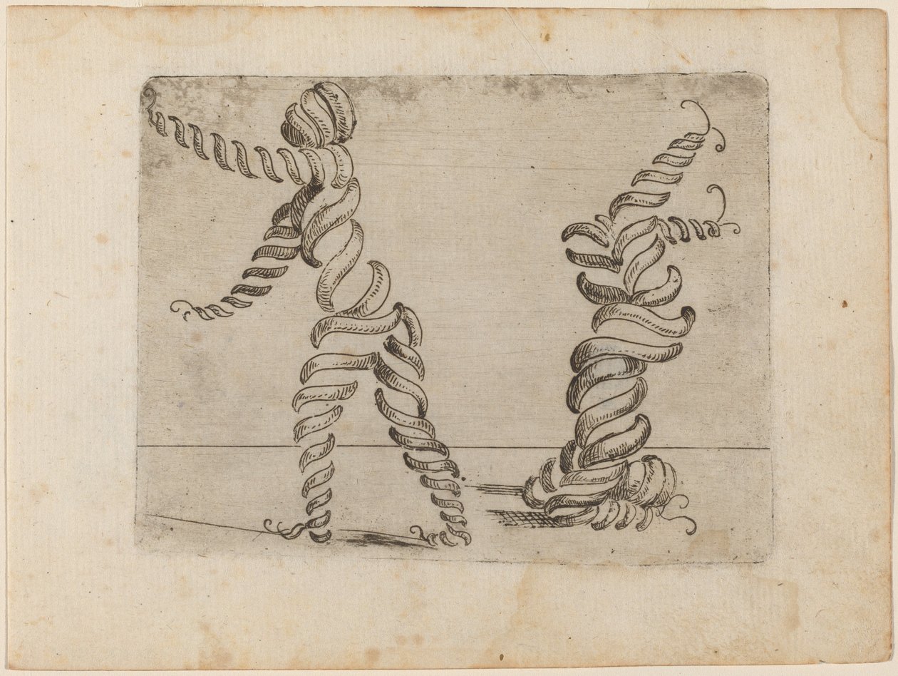 Fra "Bizarre of Various Figures" av Giovanni Battista Bracelli