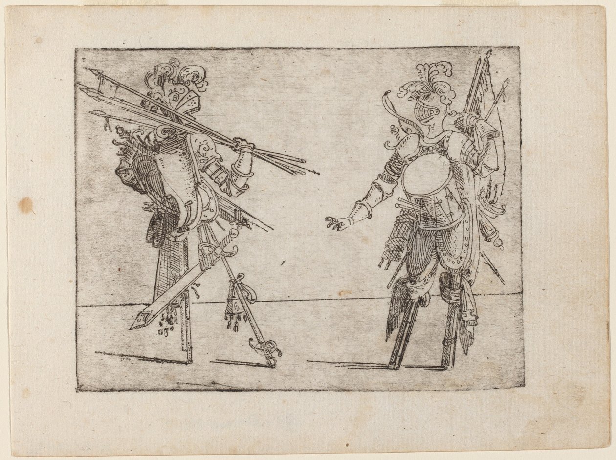 Fra "Bizarre of Various Figures" av Giovanni Battista Bracelli