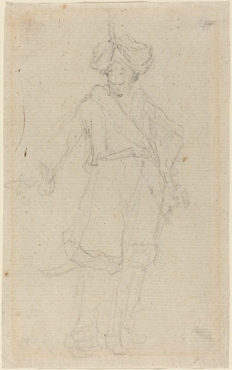 En tyrker [recto] av Giovanni Battista Cipriani