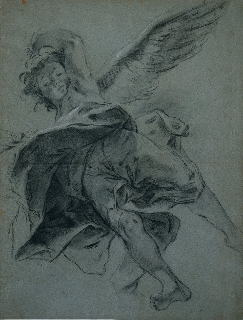 En flygende engel (rekto) av Giovanni Battista Piazzetta