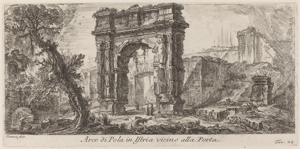 Pula-buen i Istria av Giovanni Battista Piranesi