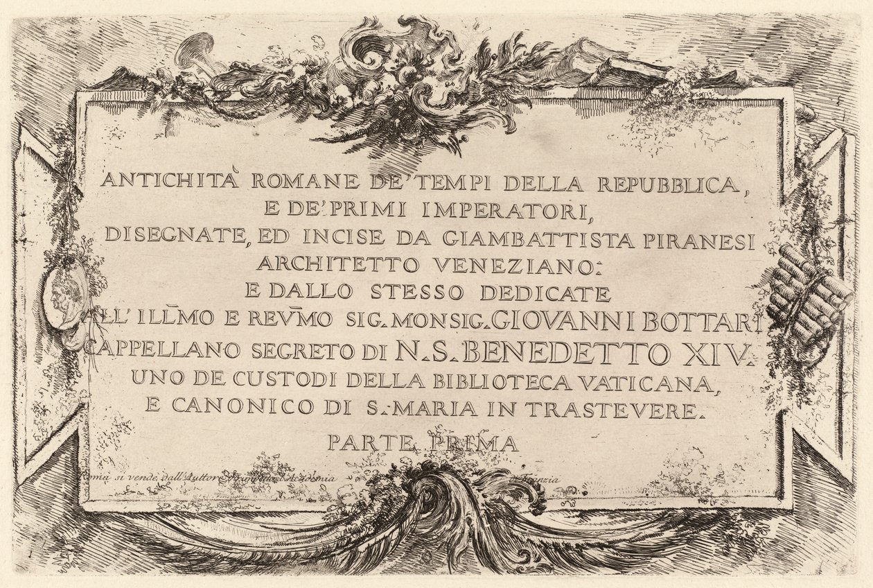 Frontispice av Giovanni Battista Piranesi