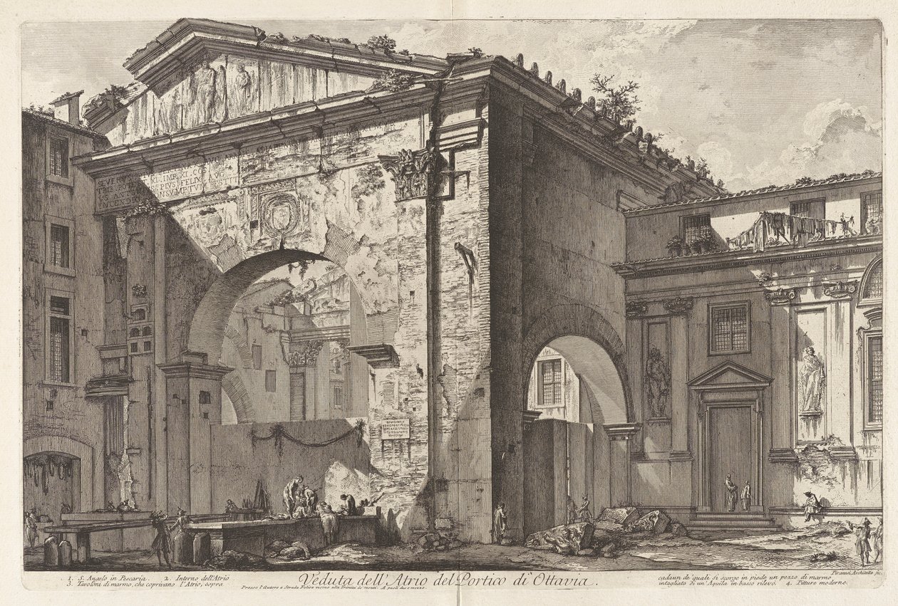 Utsikt over av Giovanni Battista Piranesi