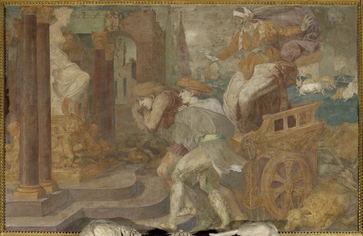 Cleobis og Biton av Giovanni Battista Rosso Fiorentino