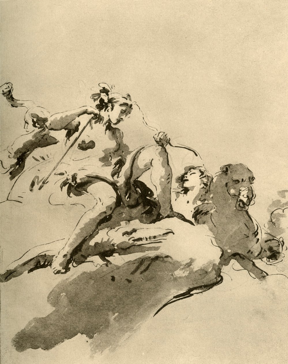 Diana, midten av 1700-tallet, 1928 av Giovanni Battista Tiepolo