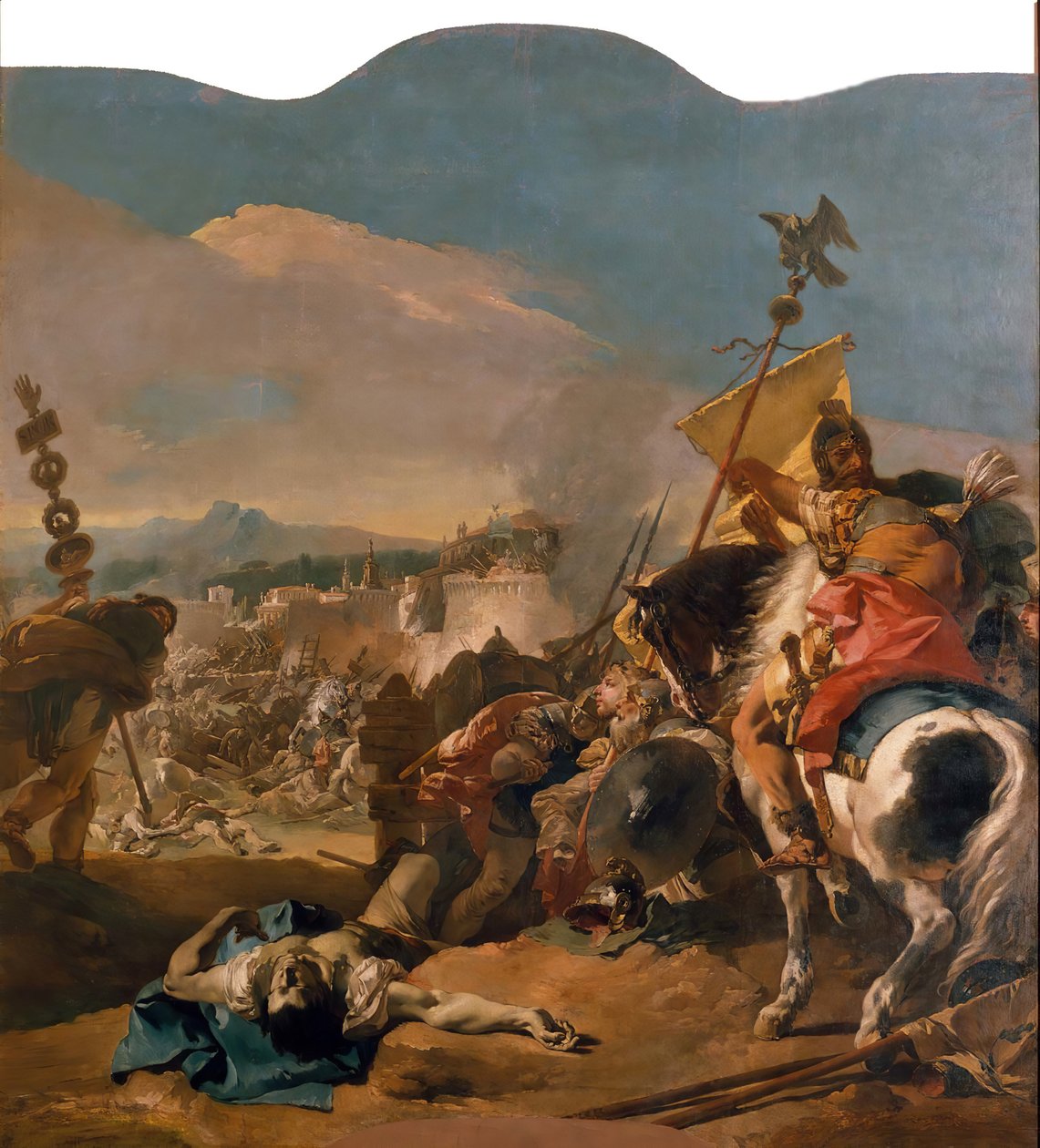 Erobringen av Kartago, 1725-29. av Giovanni Battista Tiepolo