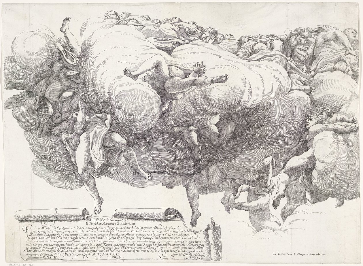 Marias antagelse (venstre del) av Giovanni Battista Vanni