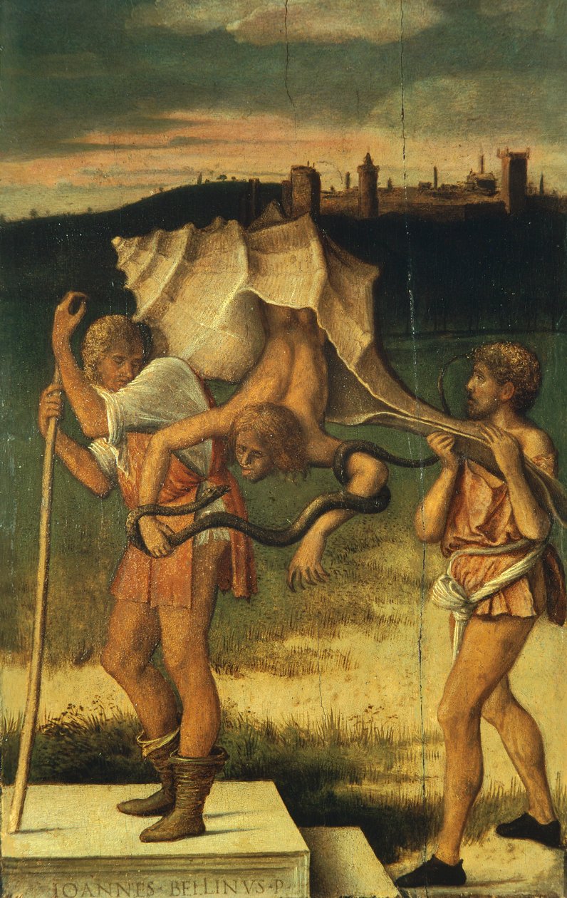 Allegori Ondsinnet sladder (eller bakvaskelse) av Giovanni Bellini