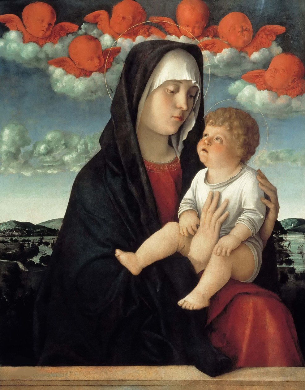 Jomfruen og barnet, ca. 1500. av Giovanni Bellini