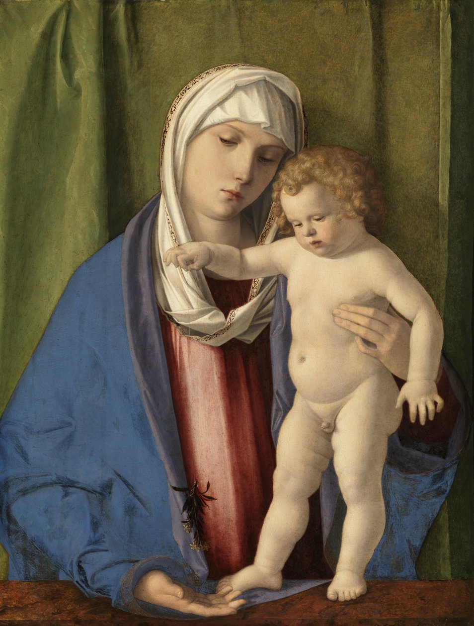 Jomfru og barn, ca. 1488-90 (olje på panel) av Giovanni Bellini