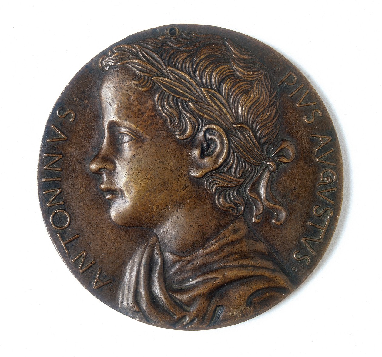 Medalje som viser Antoninus Pius: rettlinjet av Giovanni Boldù