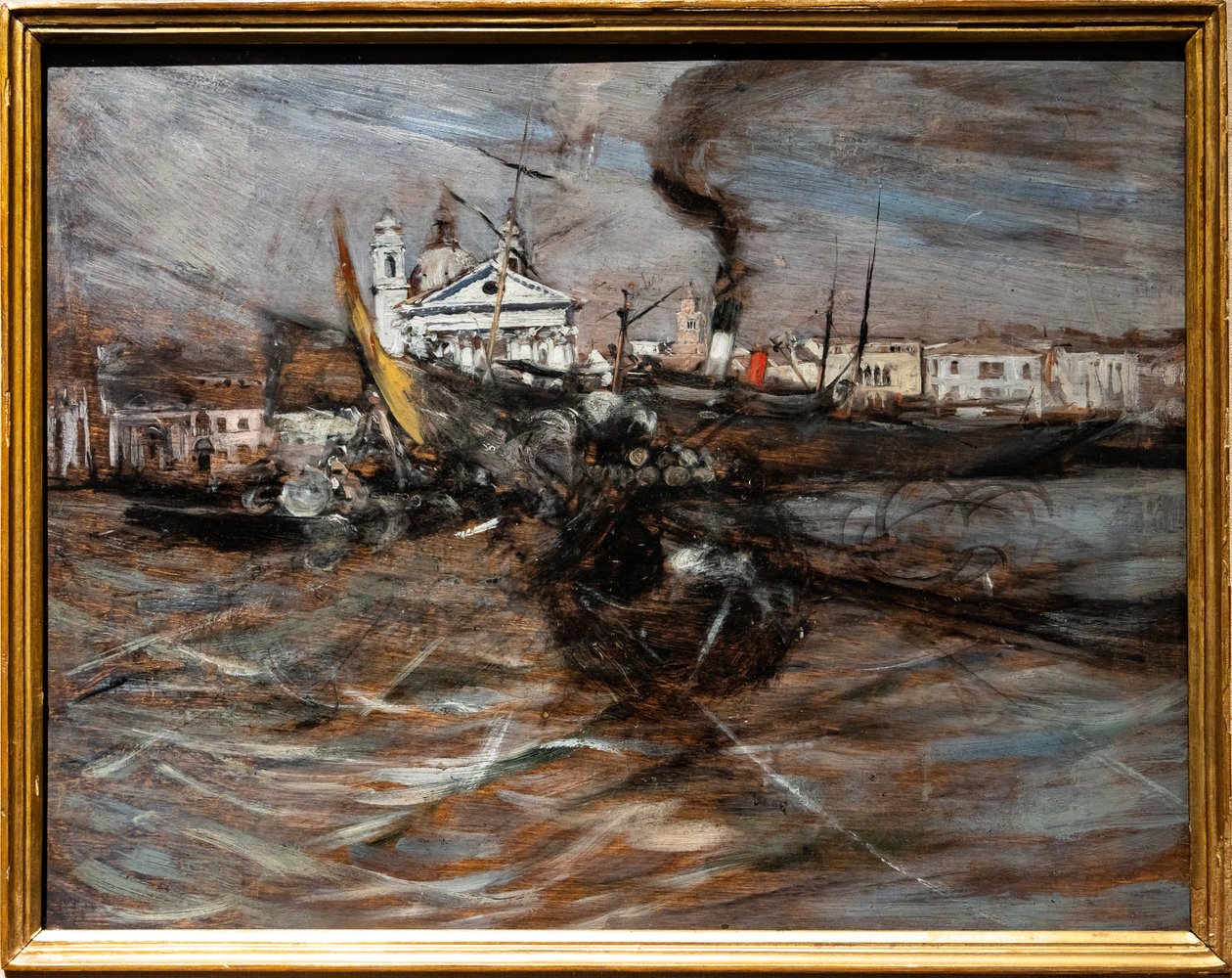 Båter i Venezia av Giovanni Boldini