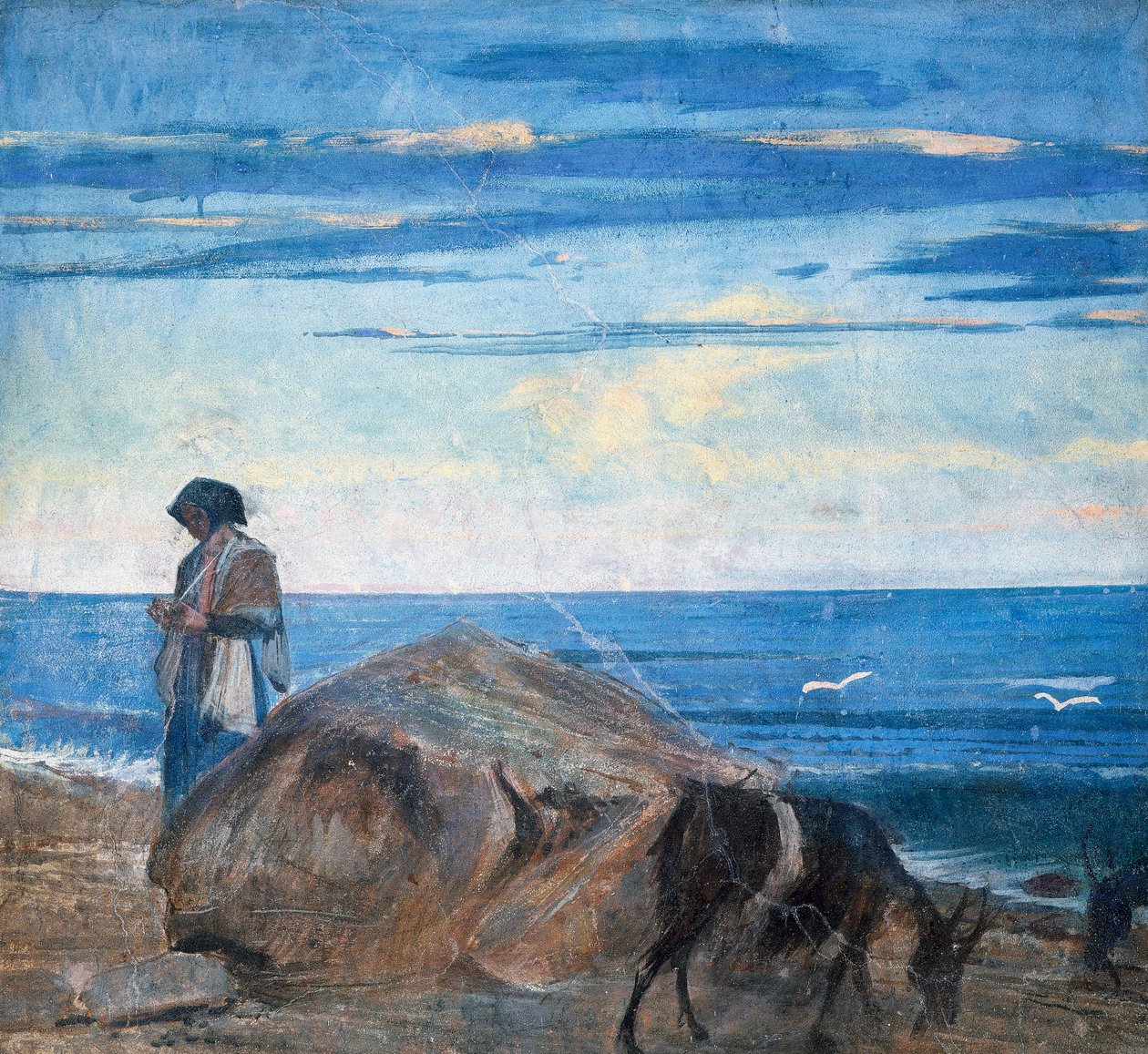 Geitegjeter ved sjøen av Giovanni Boldini