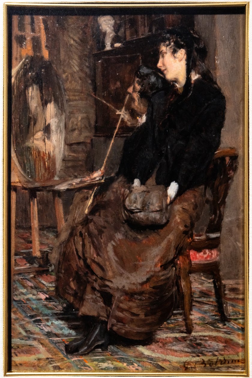I studiet til maleren av Giovanni Boldini