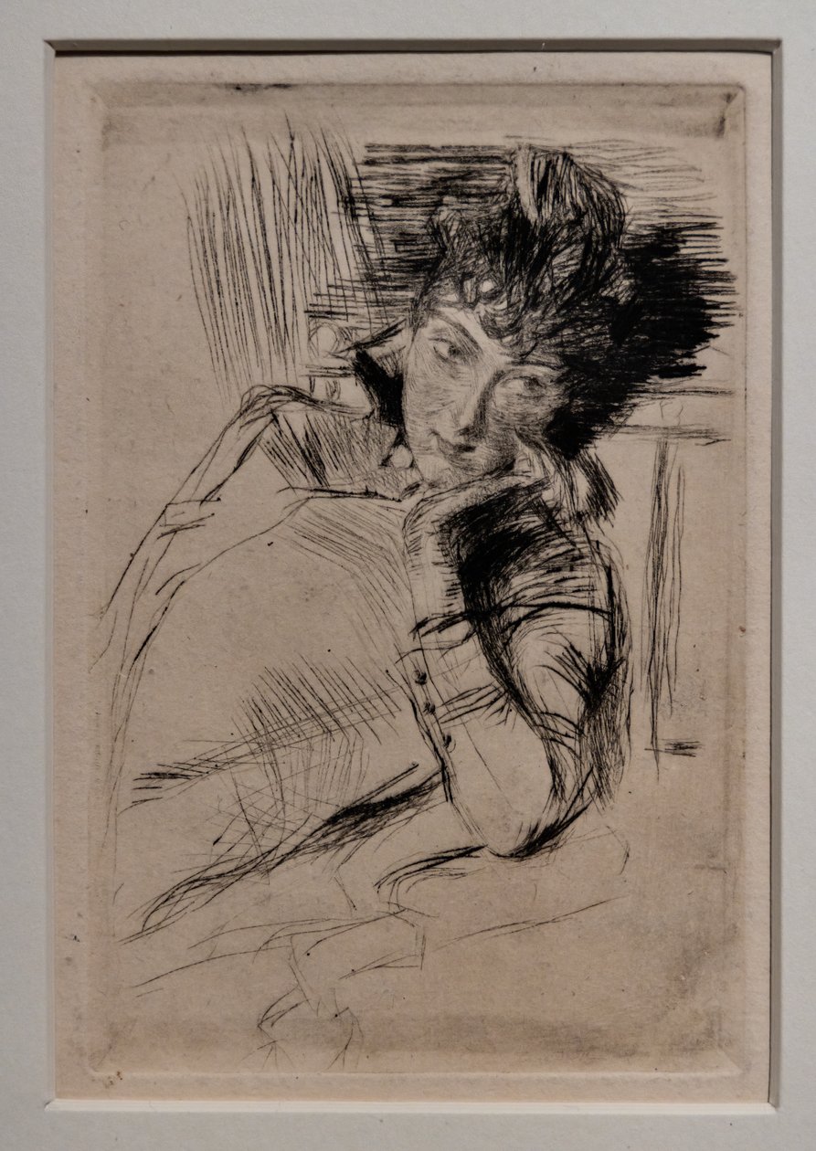 Ettertenksom kvinne av Giovanni Boldini