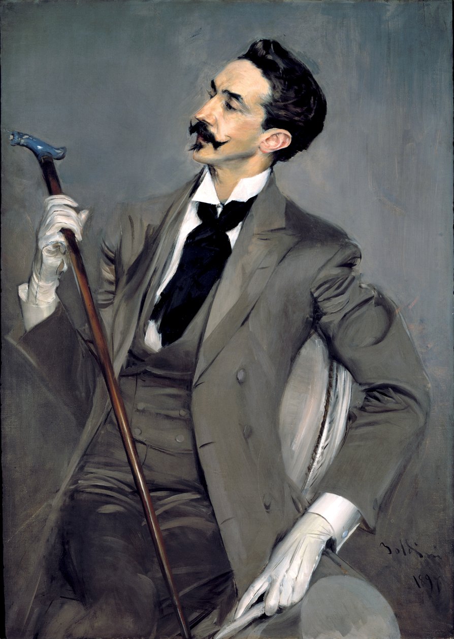 Portrett av grev Robert de Montesquiou av Giovanni Boldini