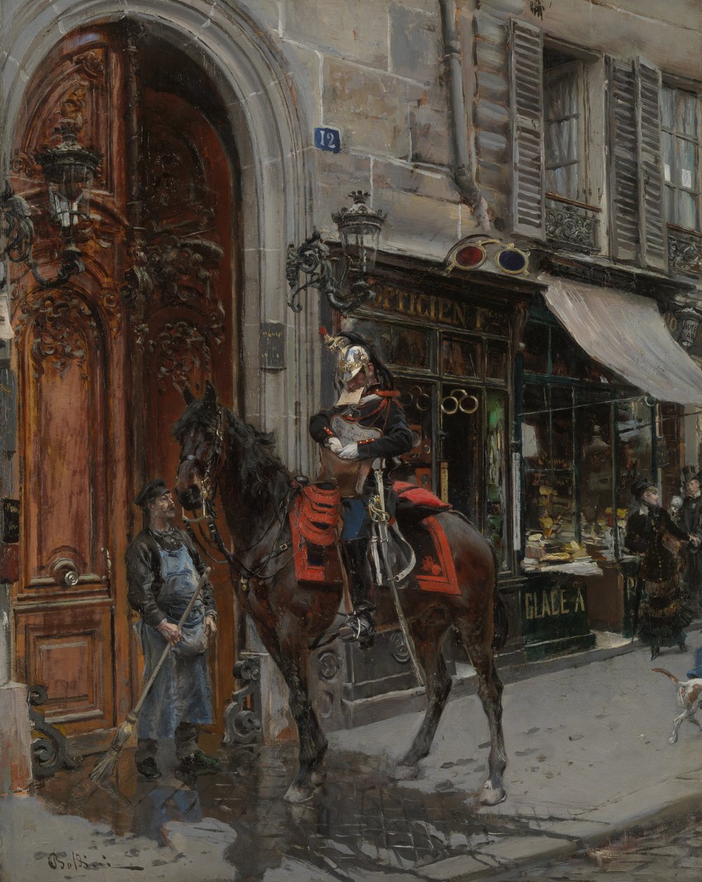Sendebæreren, 1879. av Giovanni Boldini