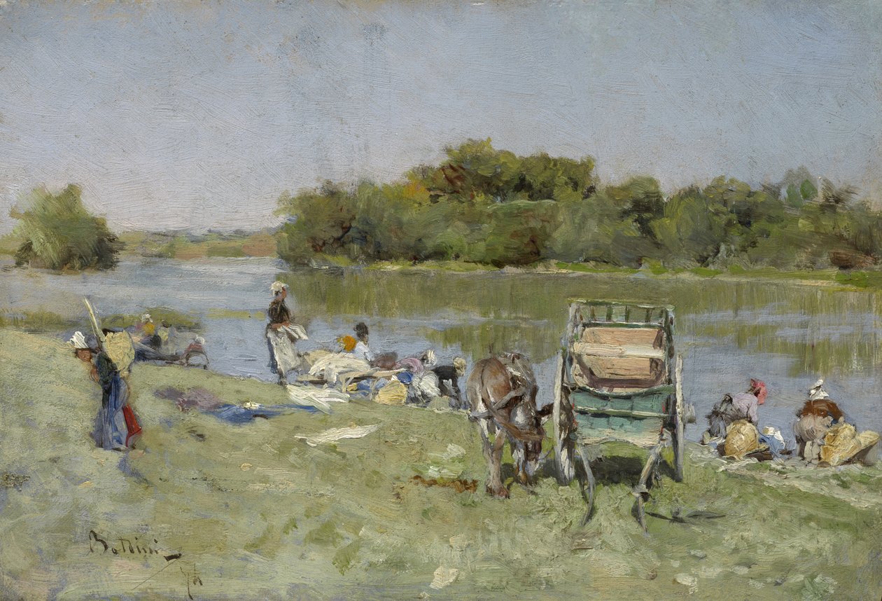 Vaskedamer, 1874 av Giovanni Boldini