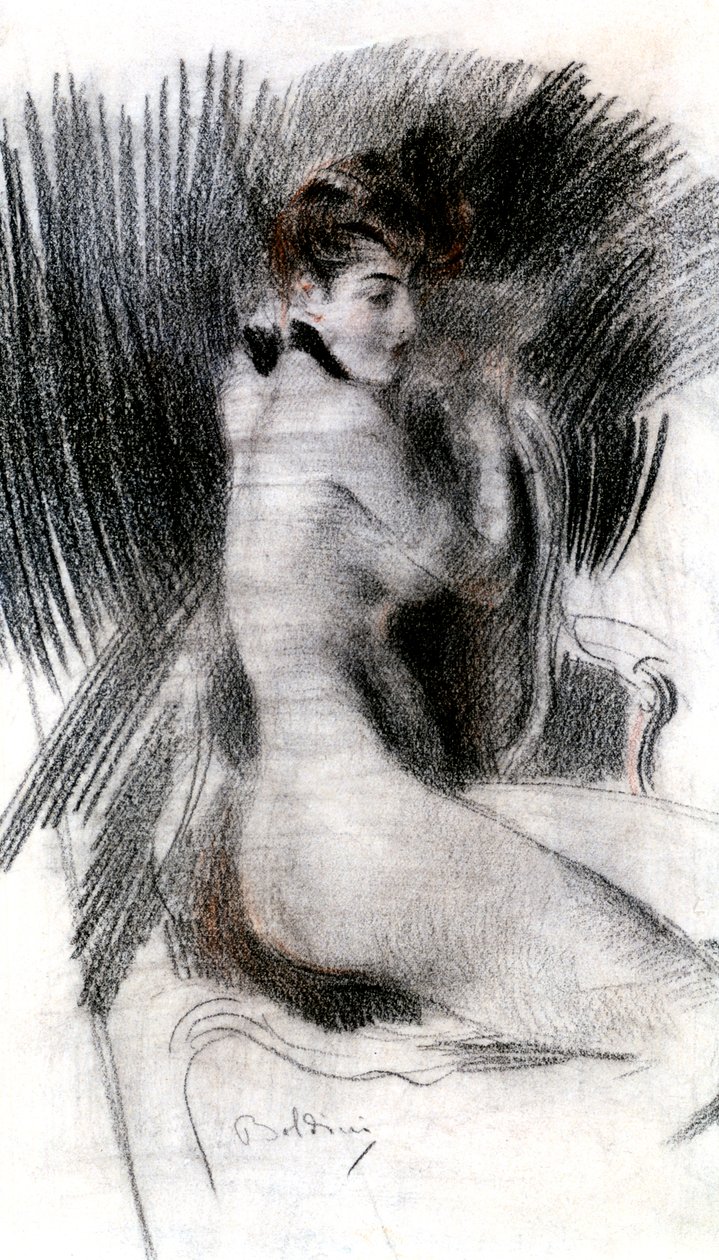 Kvinne sittende, c1920 av Giovanni Boldini