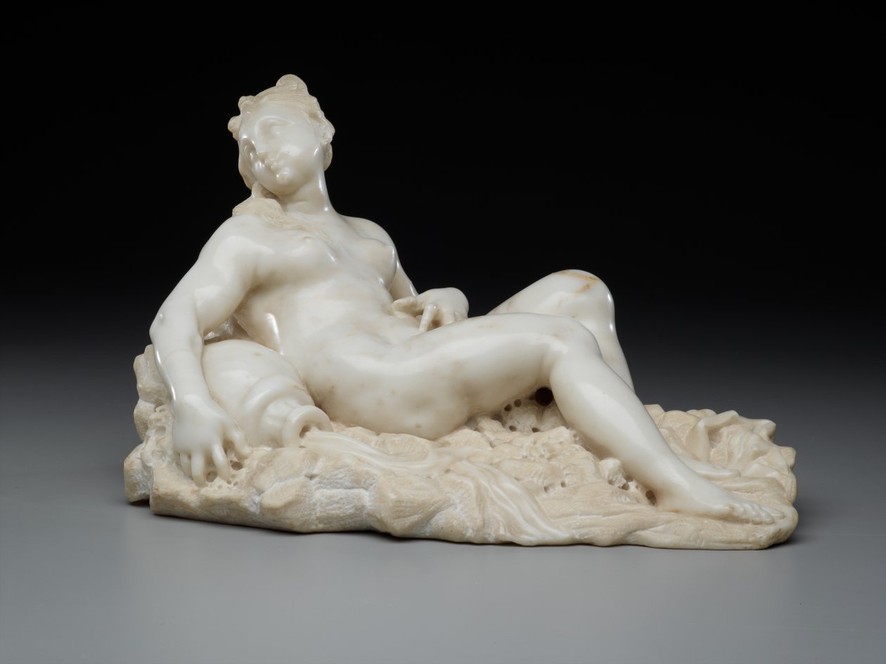 Liggende kvinne, ca.1700 av Giovanni Bonazza
