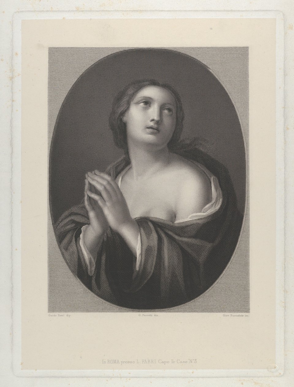 Kvinnelig personifisering av håp..., ca. 1835-81. av Giovanni Buonafede