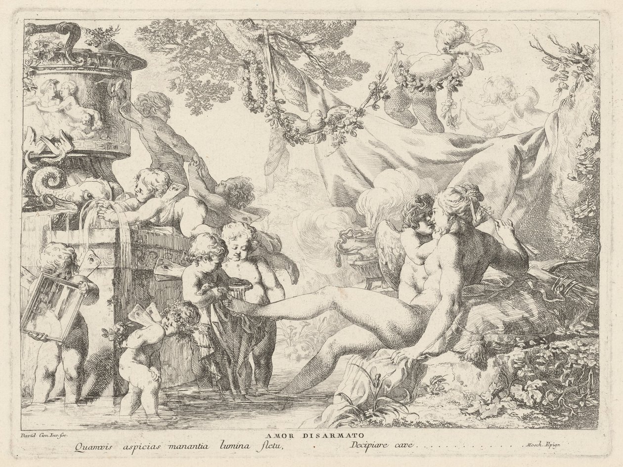 Amor avvæpnet av Giovanni David