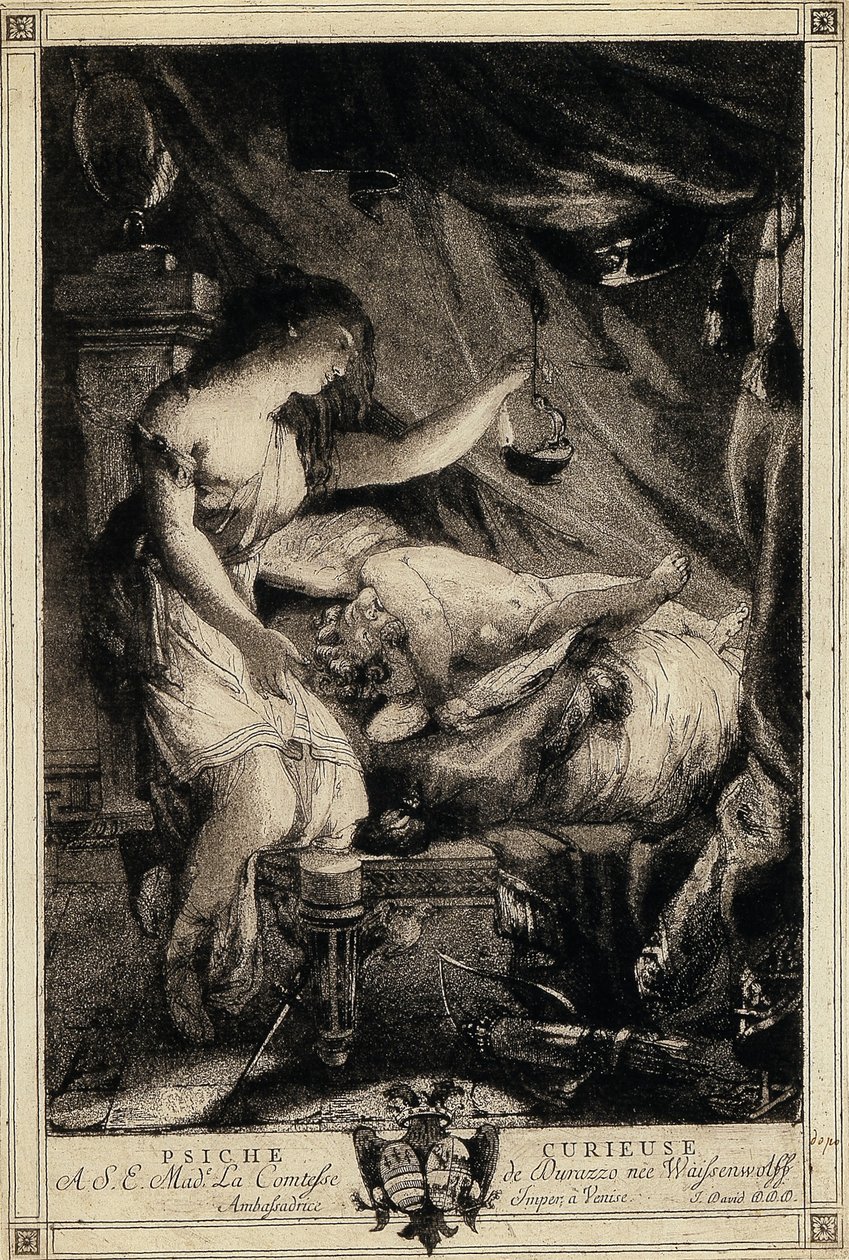 Curious Psyche, midten av 1770-tallet. av Giovanni David