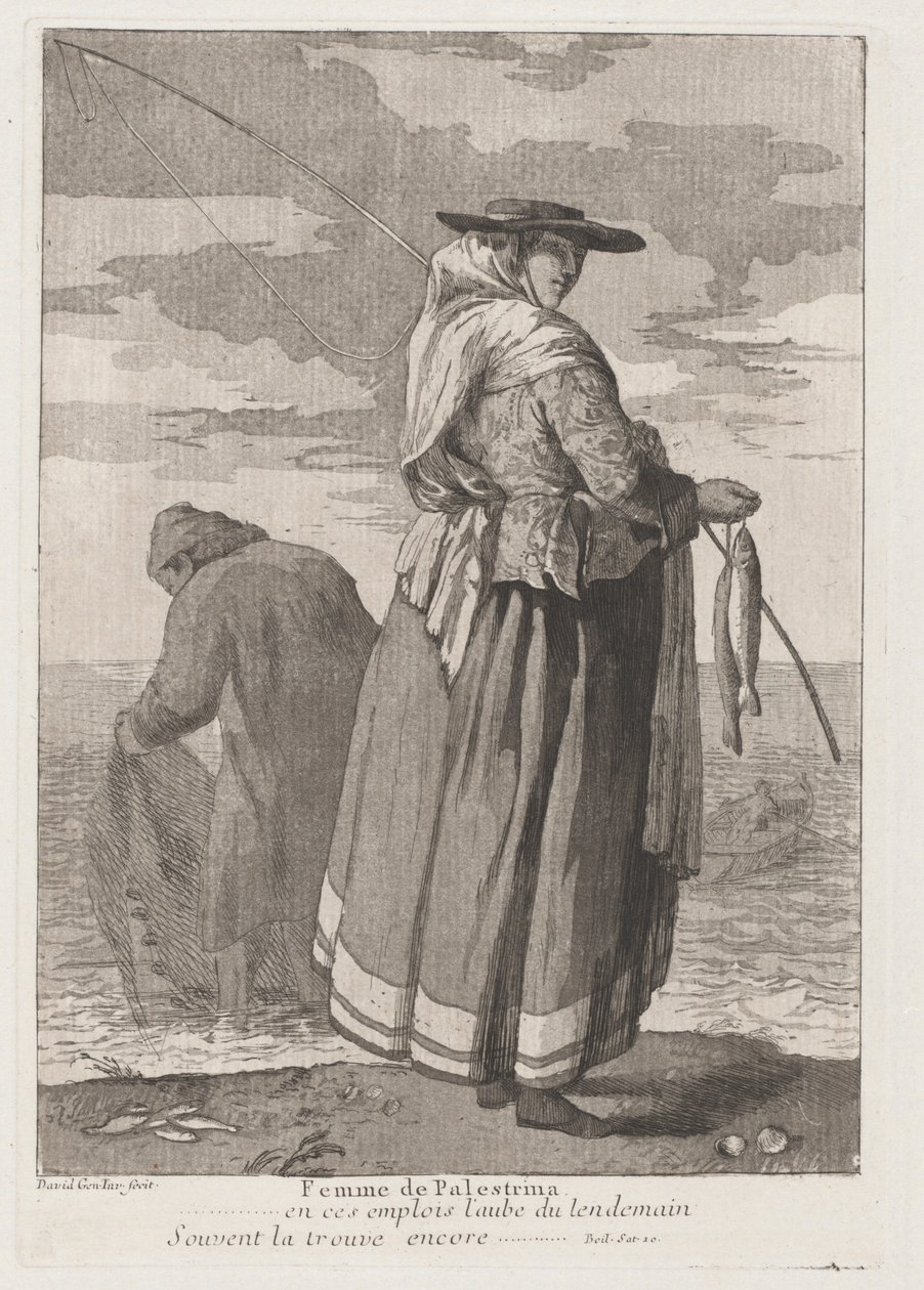 Femme de Palestrina (kvinne fra Pellestrina) av Giovanni David
