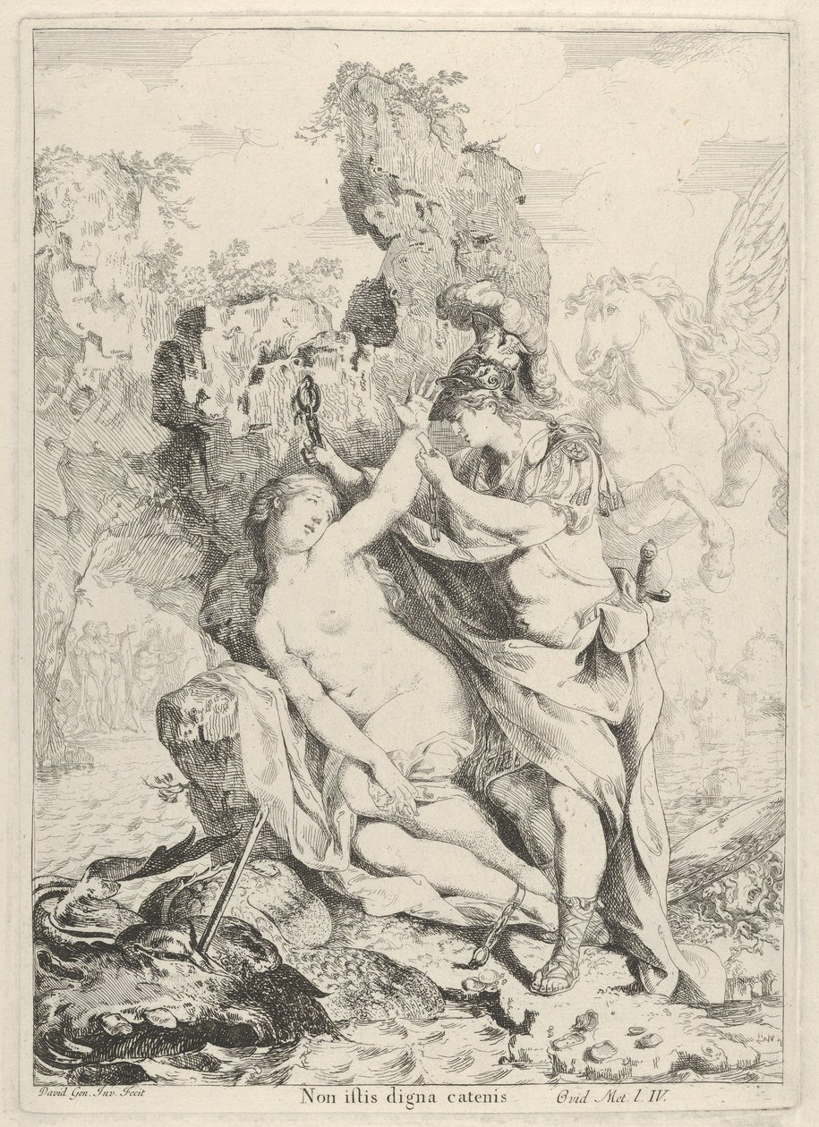 Perseus redder Andromeda, 1775. av Giovanni David