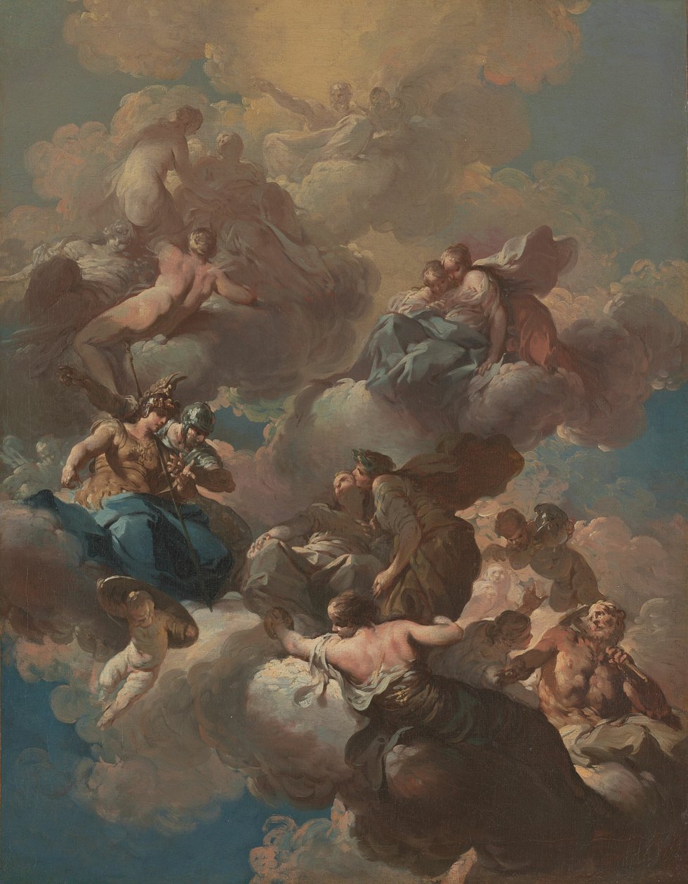 Skisse for en takfresco av Giovanni Domenico Ferretti
