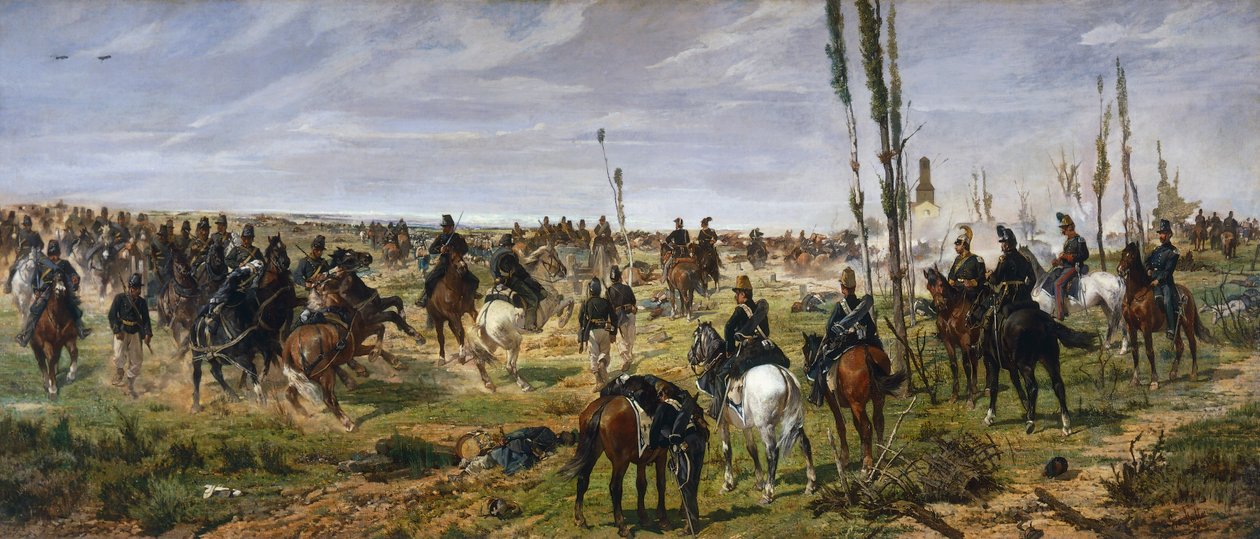 Angrep på Madonna of the Discovery av Giovanni Fattori