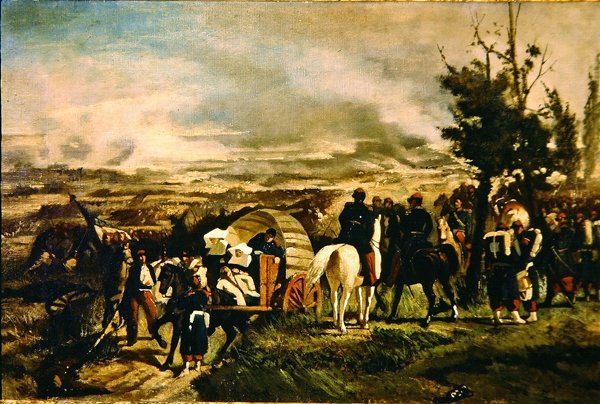 Slaget ved Magenta, 1860 av Giovanni Fattori